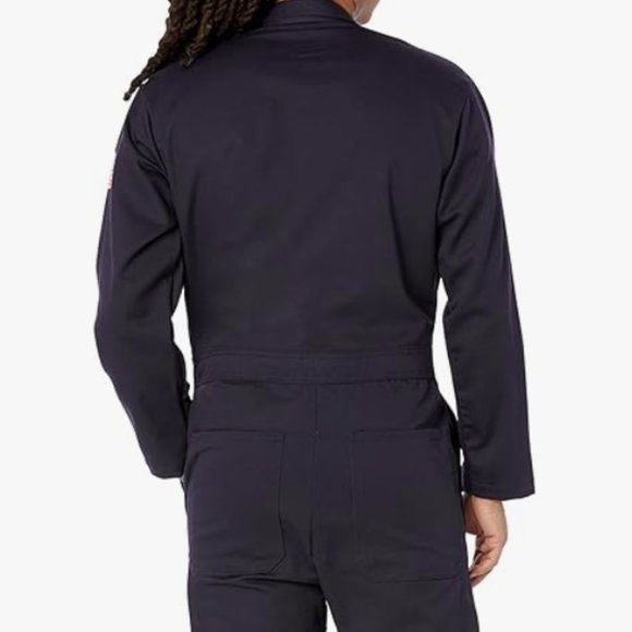 NEW Bulwark Flame Resistant Twill Cotton Coverall with Hemmed Sleeve Sz40 - Picture 2 of 4